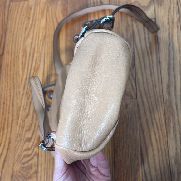 Aimee Kestenberg Tamitha Mini Backpack Soft Pebbled Leather Tan - Picture 13 of 16